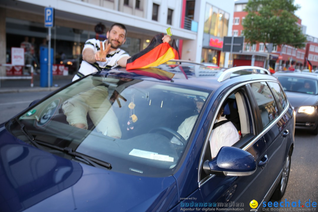 WM 2014: Deutschland vs. Frankreich: Singen am Bodensee, 04.07.2014