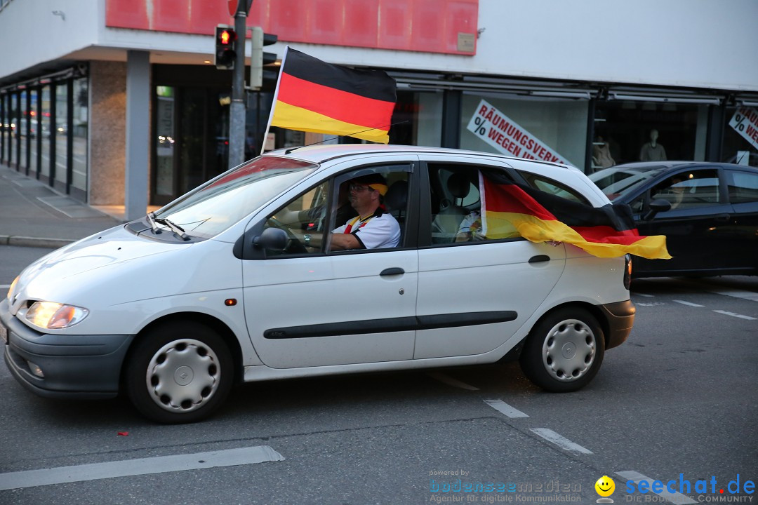 WM 2014: Deutschland vs. Frankreich: Singen am Bodensee, 04.07.2014