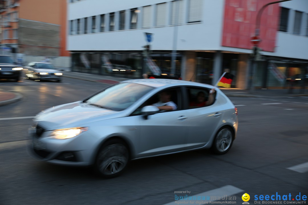 WM 2014: Deutschland vs. Frankreich: Singen am Bodensee, 04.07.2014