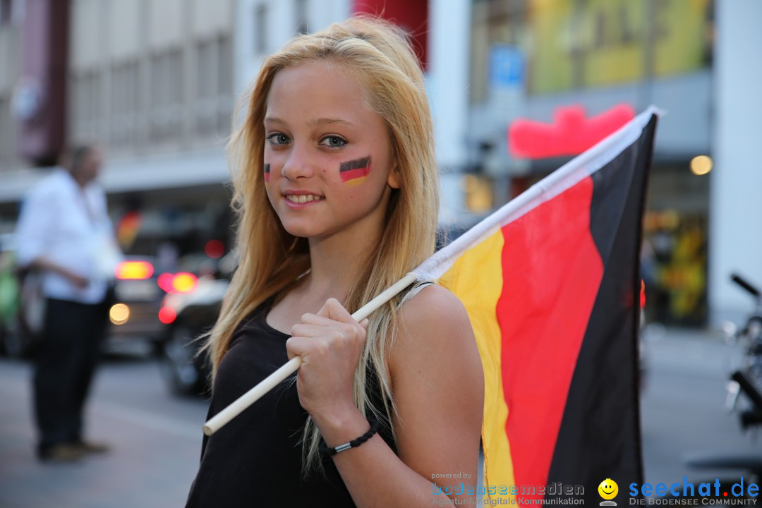 WM 2014: Deutschland vs. Frankreich: Singen am Bodensee, 04.07.2014