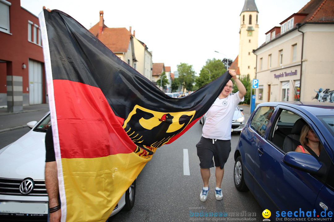 WM 2014: Deutschland vs. Frankreich: Singen am Bodensee, 04.07.2014