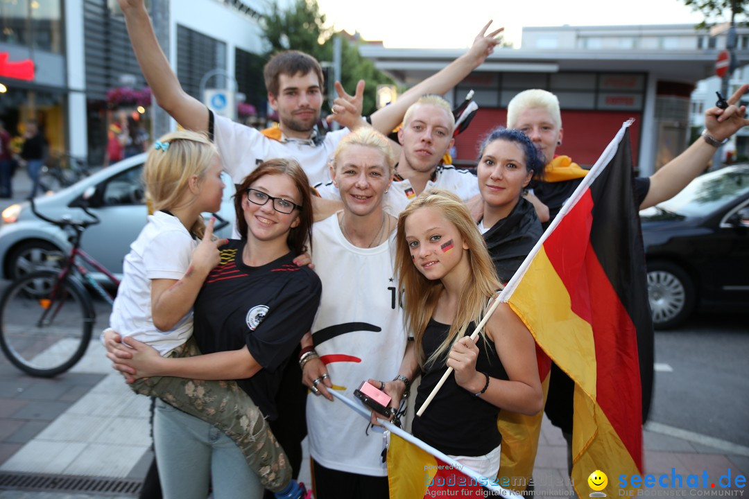 WM 2014: Deutschland vs. Frankreich: Singen am Bodensee, 04.07.2014