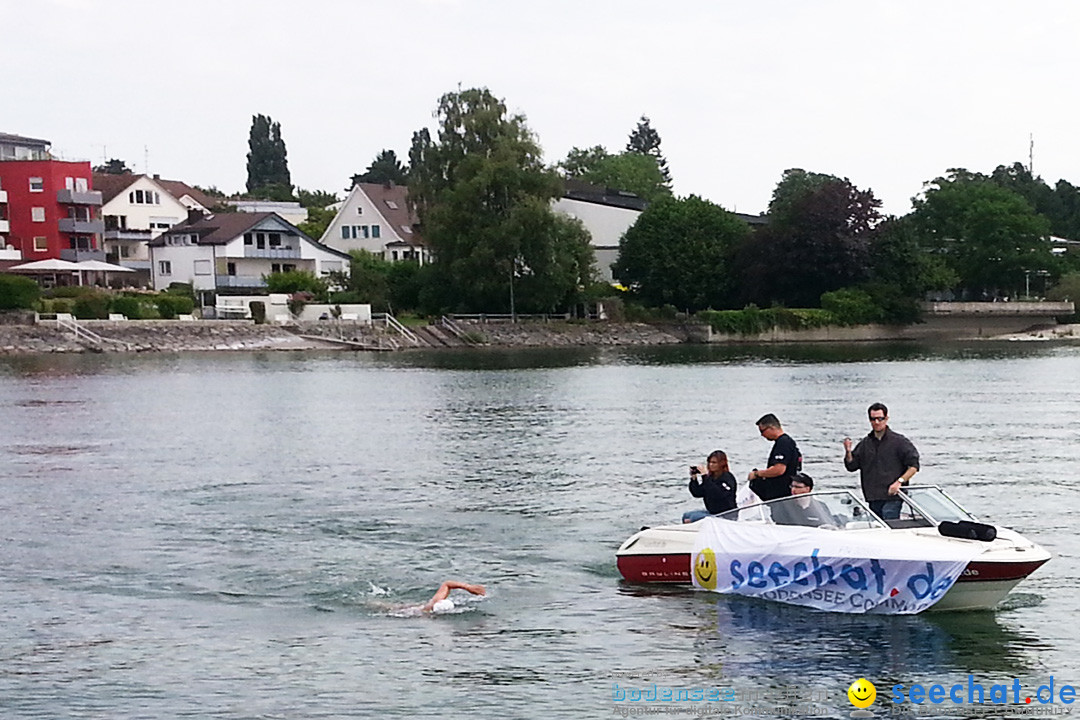 Bodenseequerung: Nathalie Pohl: Friedrichshafen - Romanshorn, 25.06.2014