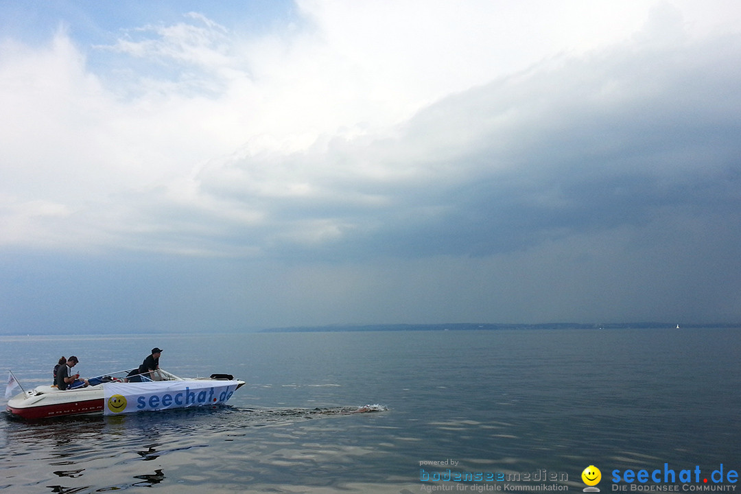 Bodenseequerung: Nathalie Pohl: Friedrichshafen - Romanshorn, 25.06.2014