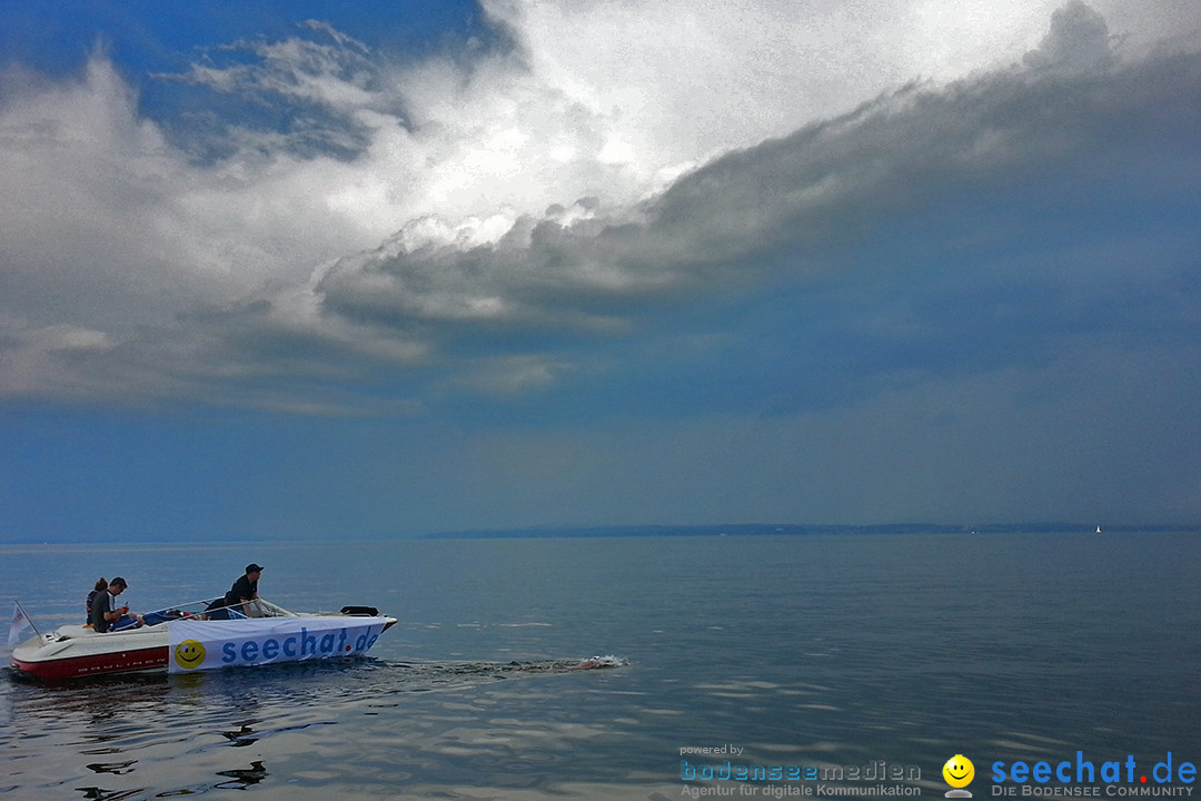 Bodenseequerung: Nathalie Pohl: Friedrichshafen - Romanshorn, 25.06.2014