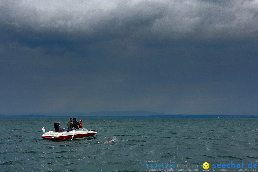 Bodenseequerung: Nathalie Pohl: Friedrichshafen - Romanshorn, 25.06.2014