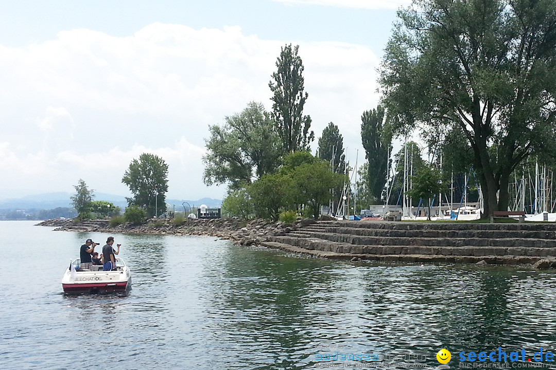 Bodenseequerung: Nathalie Pohl: Friedrichshafen - Romanshorn, 25.06.2014