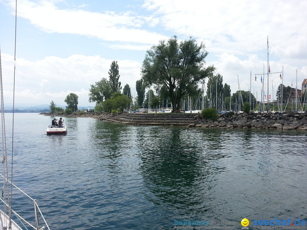 Bodenseequerung: Nathalie Pohl: Friedrichshafen - Romanshorn, 25.06.2014