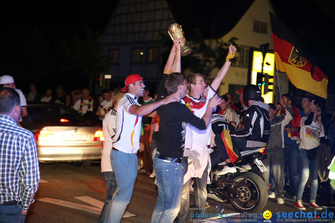 Weltmeister - Deutschland - WM2014: Singen am Bodensee, 13.07.2014