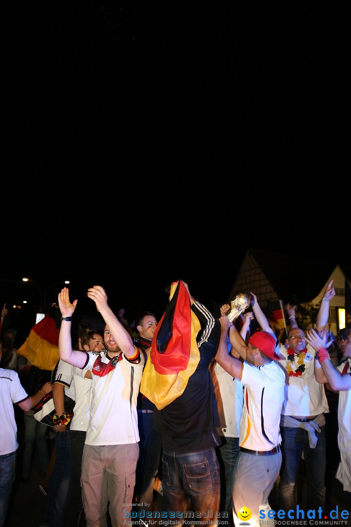 Weltmeister - Deutschland - WM2014: Singen am Bodensee, 13.07.2014