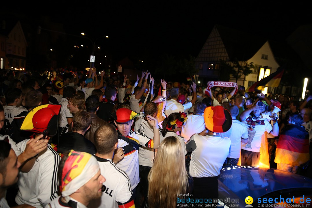 Weltmeister - Deutschland - WM2014: Singen am Bodensee, 13.07.2014