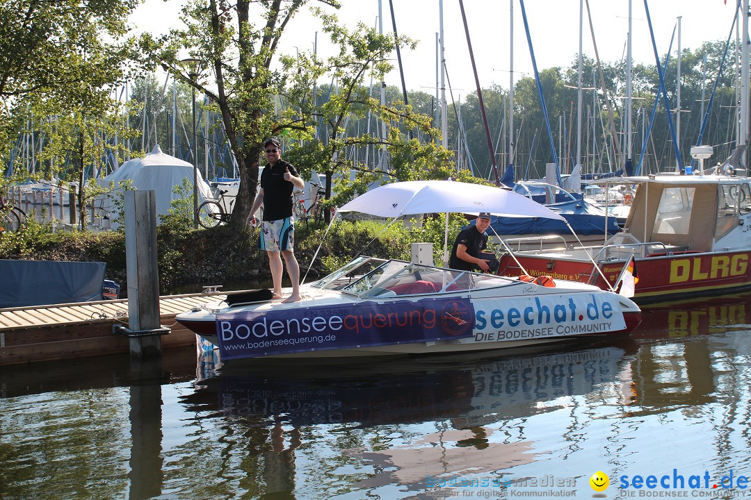 Wigald Boning durchquert den Bodensee: Friedrichshafen, 16.07.2014