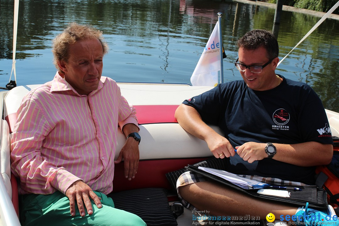 Wigald Boning durchquert den Bodensee: Friedrichshafen, 16.07.2014