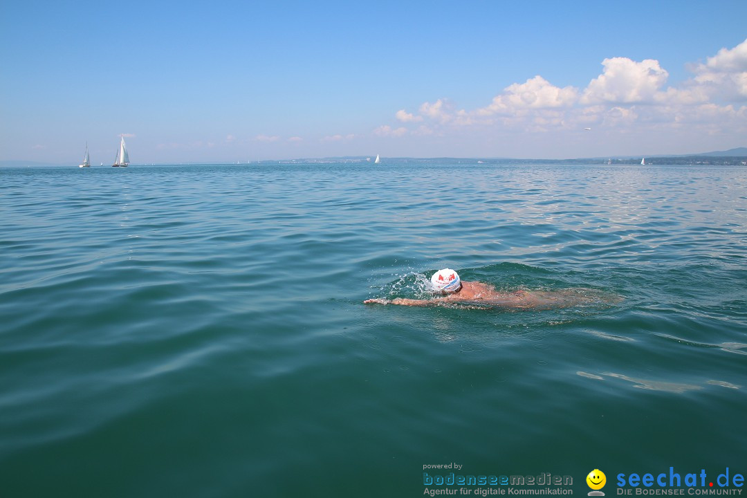 Wigald Boning durchquert den Bodensee: Friedrichshafen, 16.07.2014