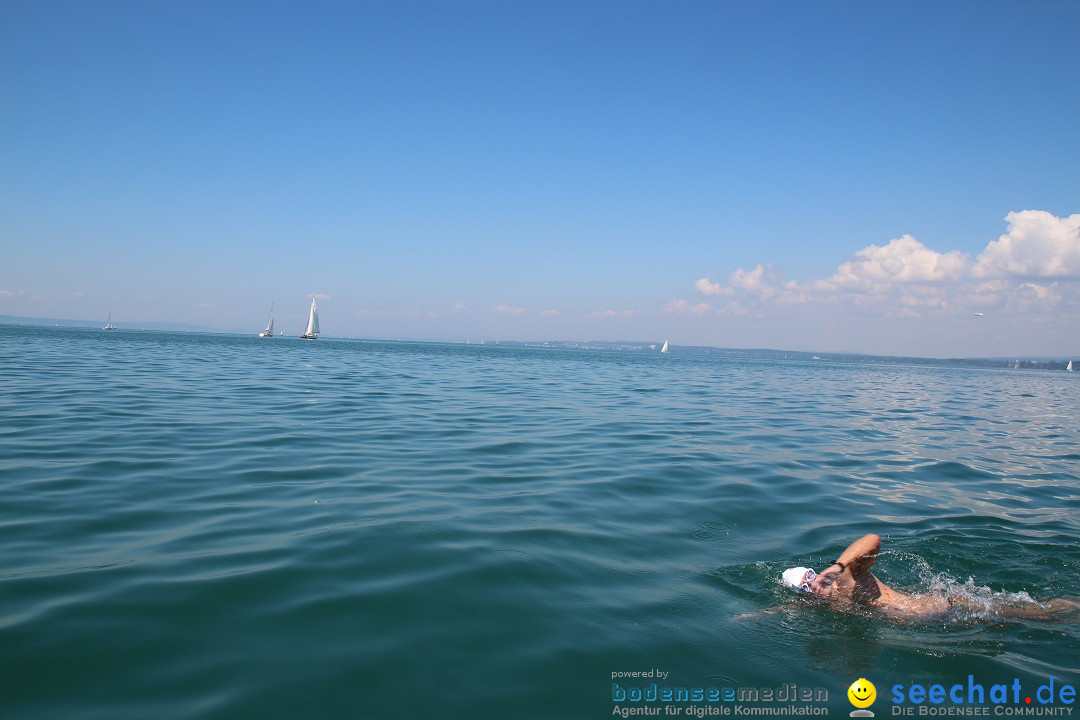 Wigald Boning durchquert den Bodensee: Friedrichshafen, 16.07.2014