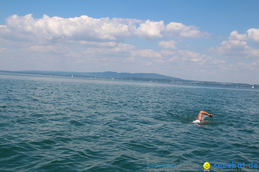 Wigald Boning durchquert den Bodensee: Friedrichshafen, 16.07.2014