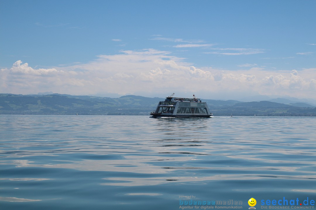 Wigald Boning durchquert den Bodensee: Friedrichshafen, 16.07.2014