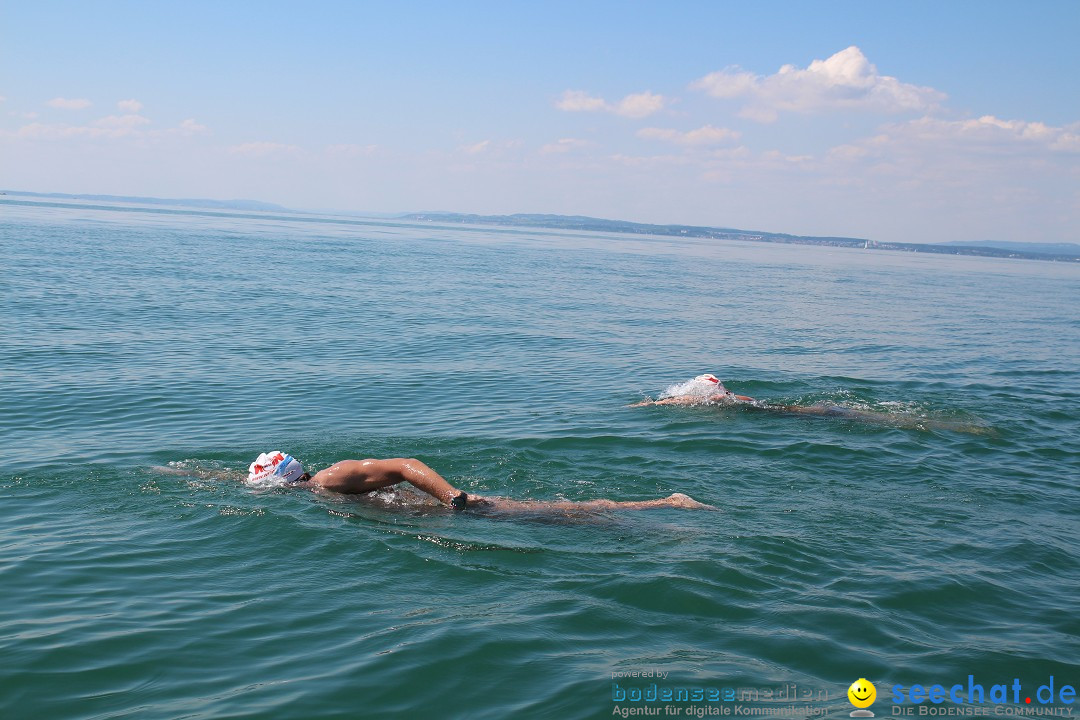 Wigald Boning durchquert den Bodensee: Friedrichshafen, 16.07.2014