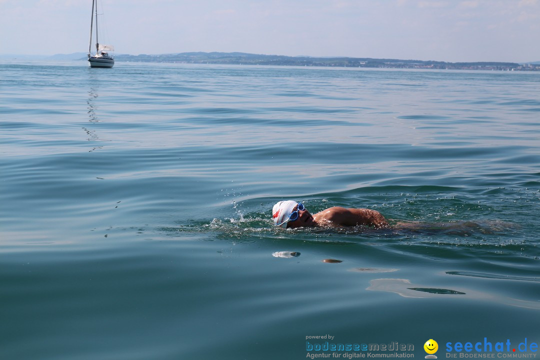 Wigald Boning durchquert den Bodensee: Friedrichshafen, 16.07.2014