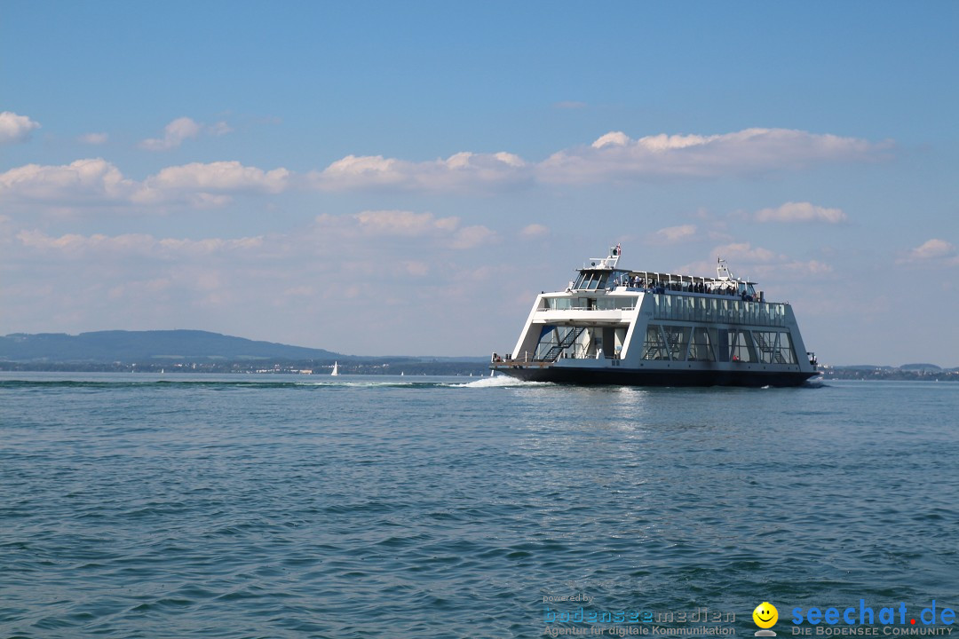 Wigald Boning durchquert den Bodensee: Friedrichshafen, 16.07.2014