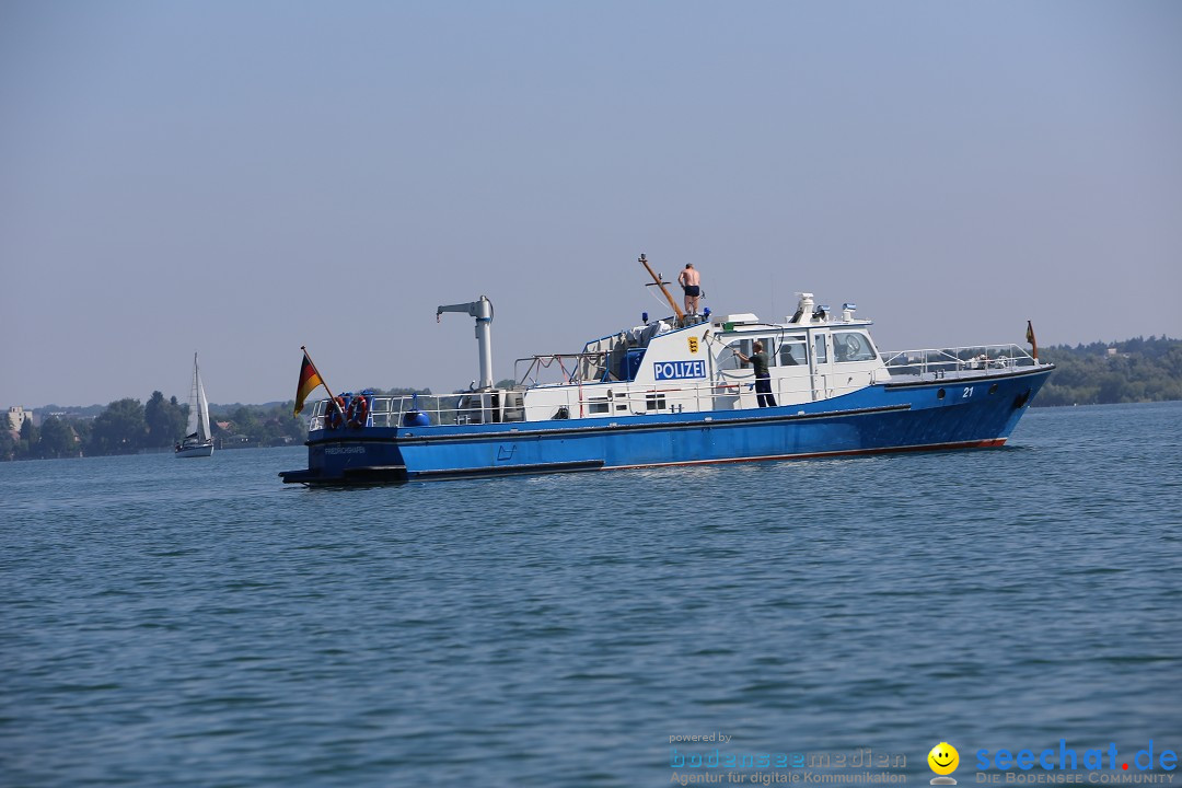 Wigald Boning durchquert den Bodensee: Friedrichshafen, 16.07.2014