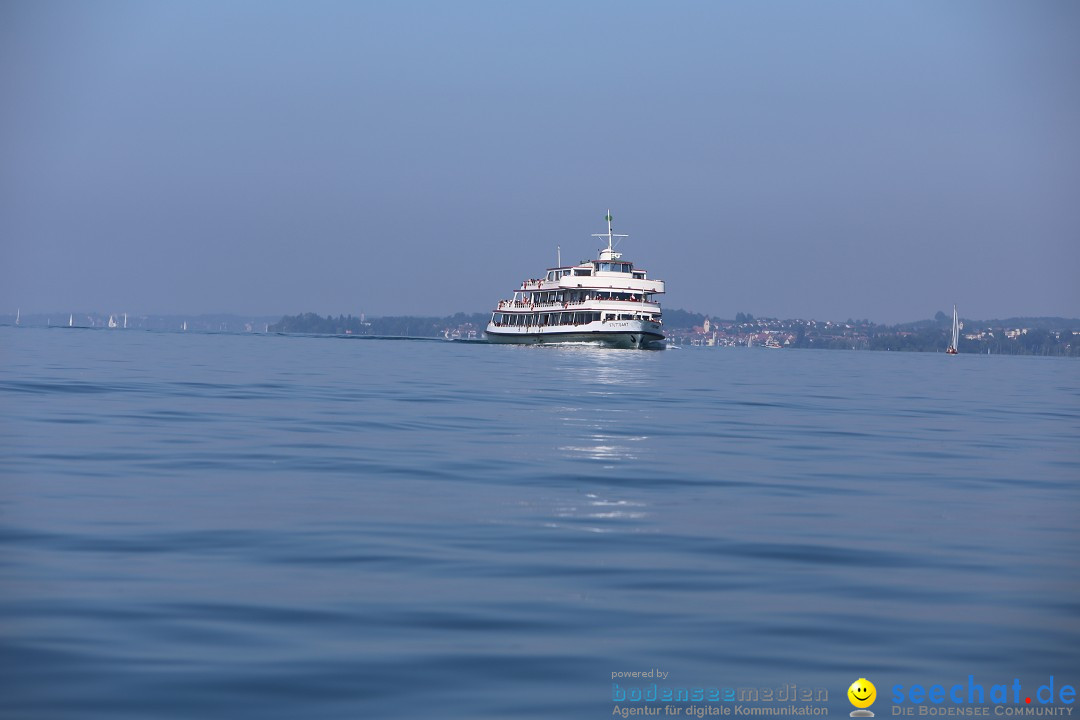 Wigald Boning durchquert den Bodensee: Friedrichshafen, 16.07.2014