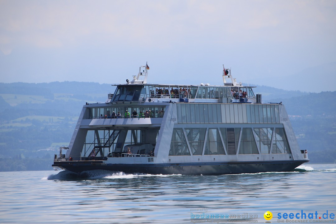 Wigald Boning durchquert den Bodensee: Friedrichshafen, 16.07.2014