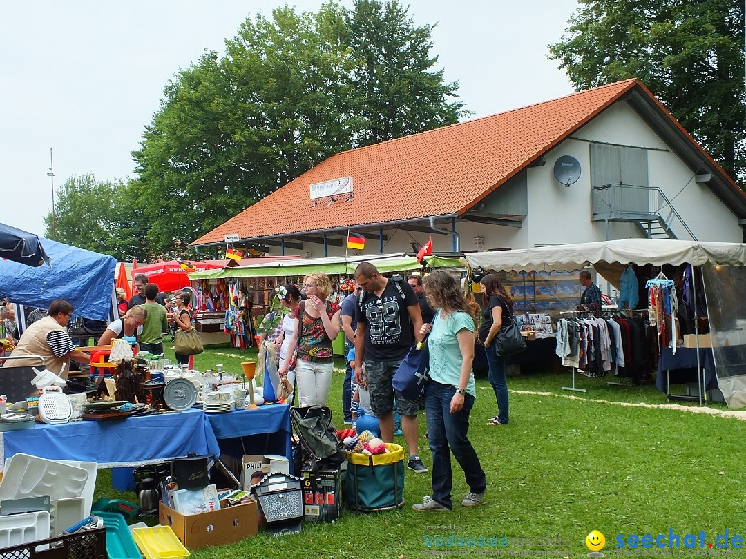 Flohmarkt und Fest: Oggelshausen in Oberschwaben, 02.08.2014