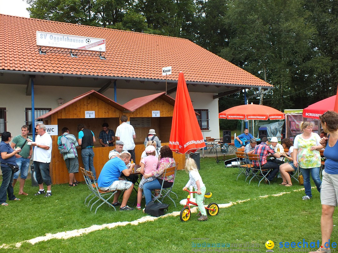 Flohmarkt und Fest: Oggelshausen in Oberschwaben, 02.08.2014