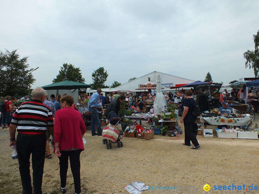 Flohmarkt und Fest: Oggelshausen in Oberschwaben, 02.08.2014