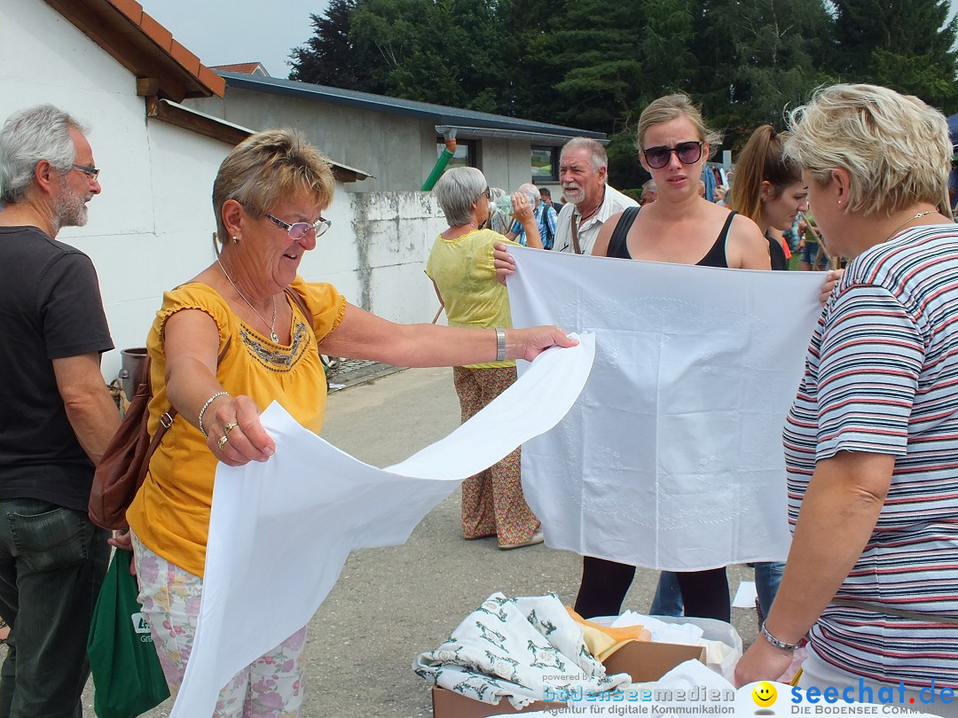 Flohmarkt und Fest: Oggelshausen in Oberschwaben, 02.08.2014