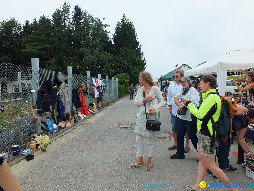 Flohmarkt und Fest: Oggelshausen in Oberschwaben, 02.08.2014