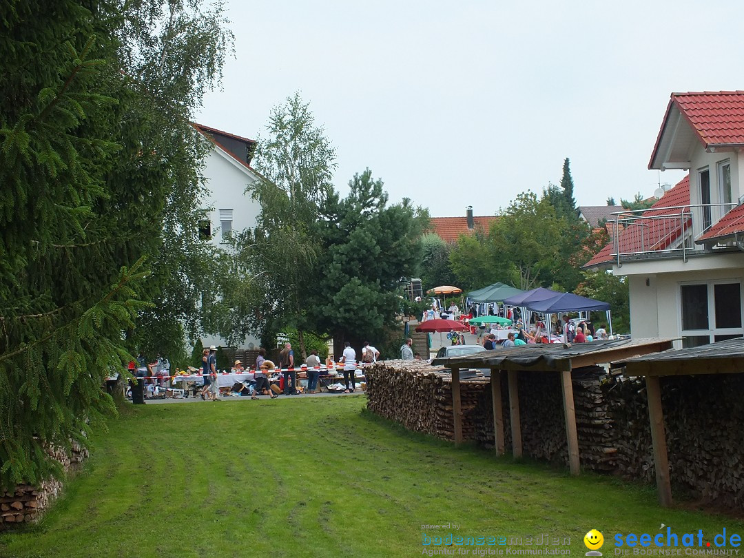 Flohmarkt und Fest: Oggelshausen in Oberschwaben, 02.08.2014