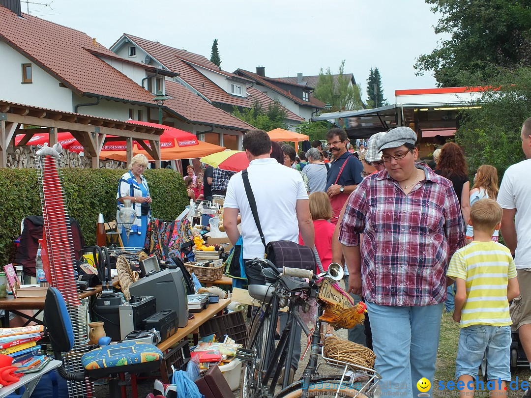 Flohmarkt und Fest: Oggelshausen in Oberschwaben, 02.08.2014