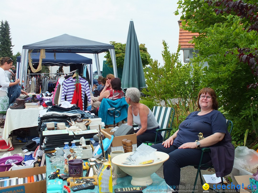 Flohmarkt und Fest: Oggelshausen in Oberschwaben, 02.08.2014