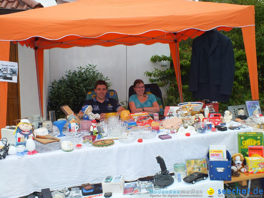 Flohmarkt und Fest: Oggelshausen in Oberschwaben, 02.08.2014