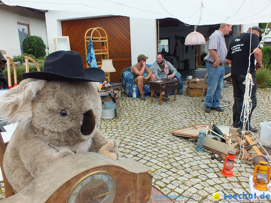 Flohmarkt und Fest: Oggelshausen in Oberschwaben, 02.08.2014