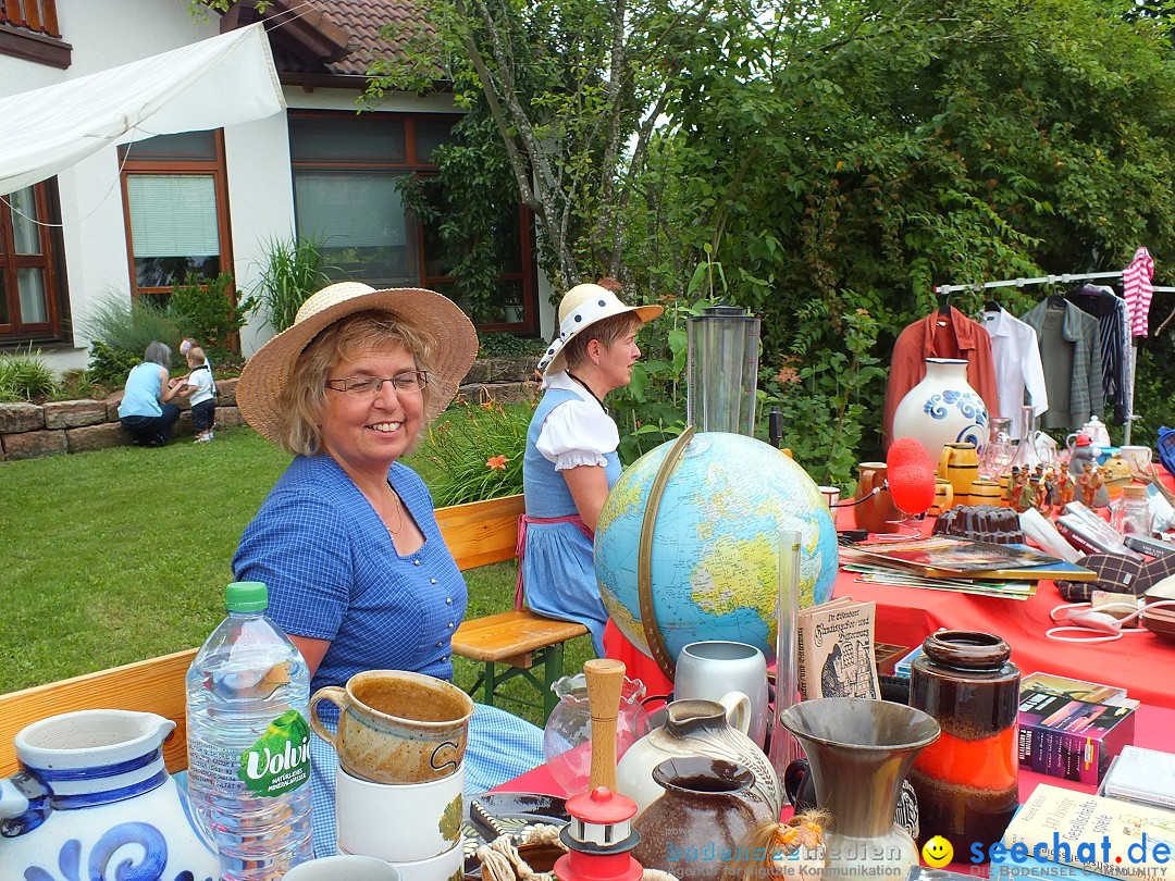 Flohmarkt und Fest: Oggelshausen in Oberschwaben, 02.08.2014