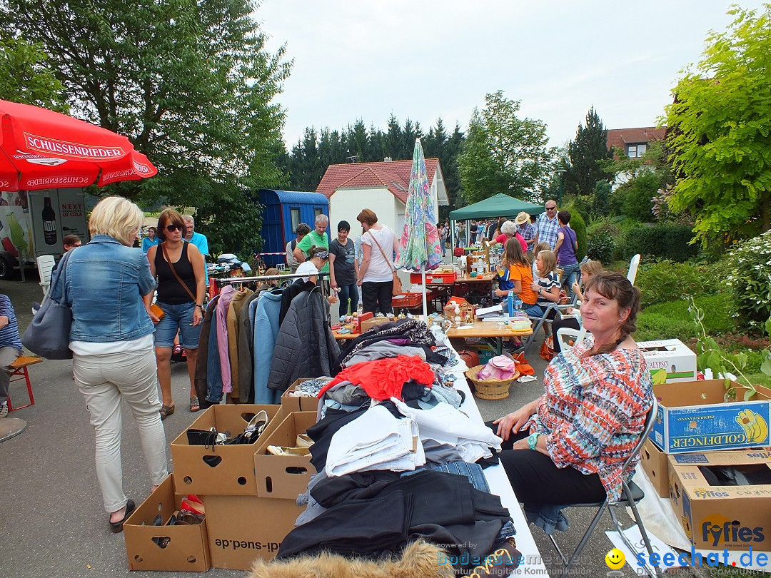 Flohmarkt und Fest: Oggelshausen in Oberschwaben, 02.08.2014