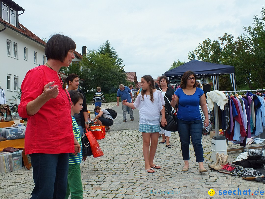 Flohmarkt und Fest: Oggelshausen in Oberschwaben, 02.08.2014