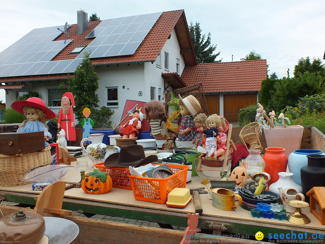 Flohmarkt und Fest: Oggelshausen in Oberschwaben, 02.08.2014