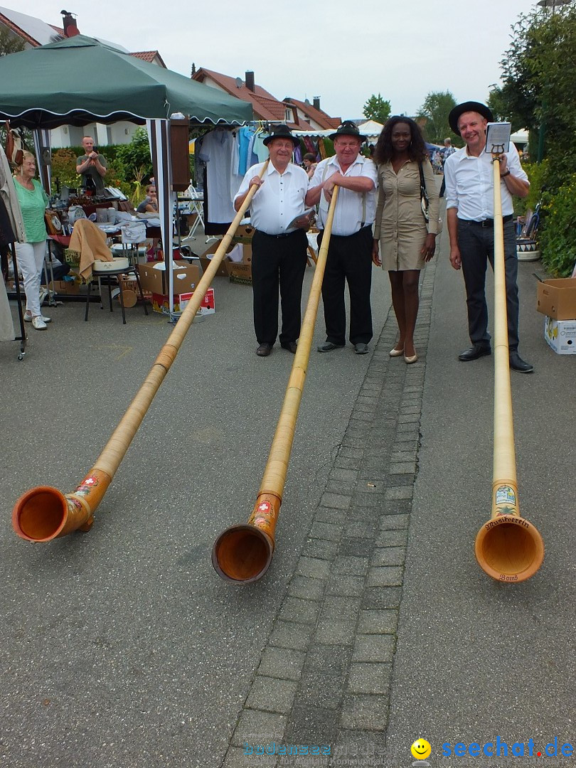 Flohmarkt und Fest: Oggelshausen in Oberschwaben, 02.08.2014