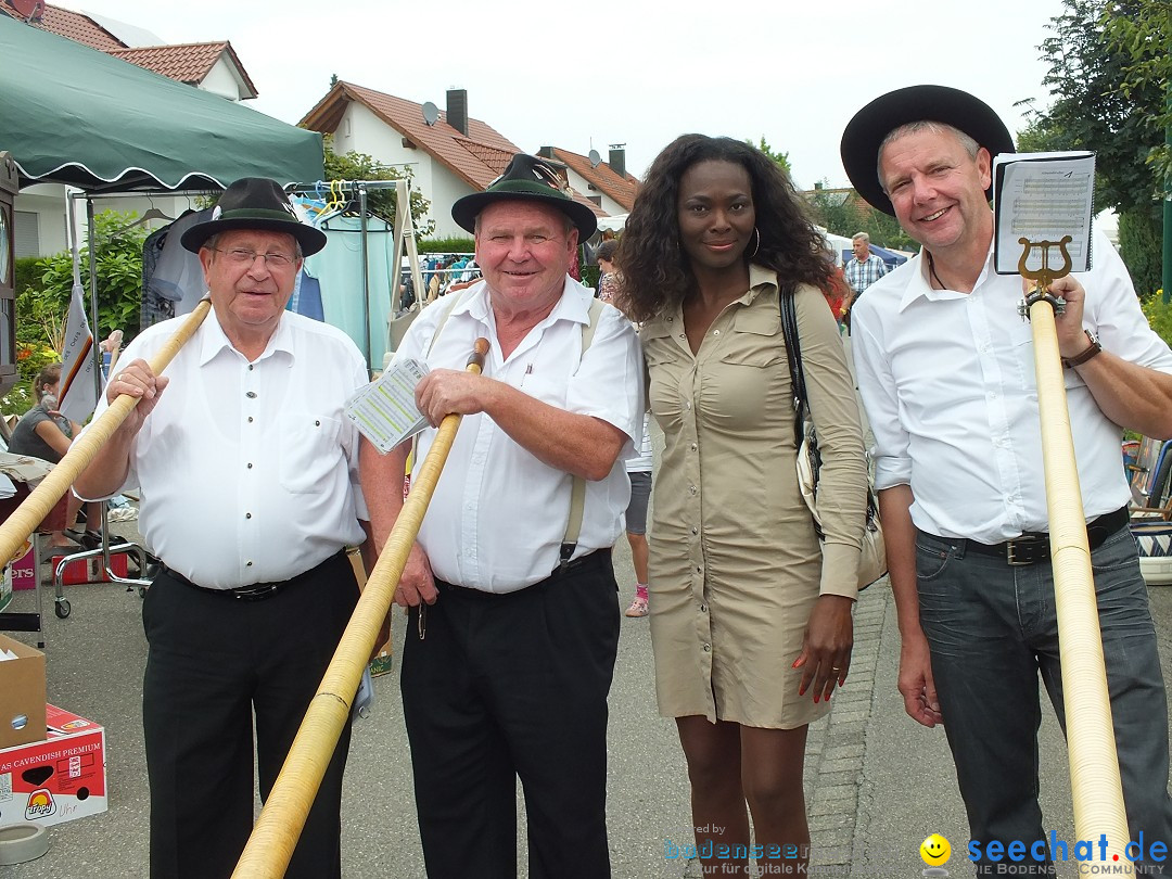 Flohmarkt und Fest: Oggelshausen in Oberschwaben, 02.08.2014