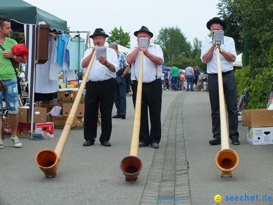 Flohmarkt und Fest: Oggelshausen in Oberschwaben, 02.08.2014