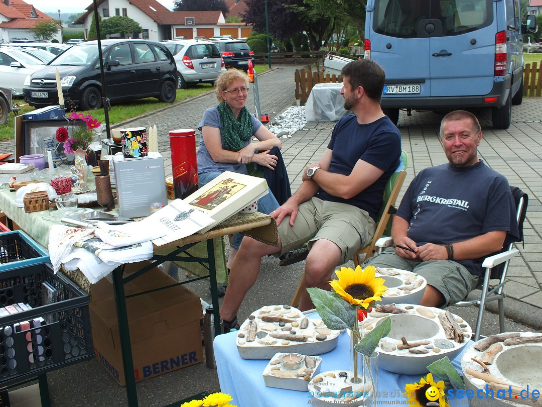 Flohmarkt und Fest: Oggelshausen in Oberschwaben, 02.08.2014