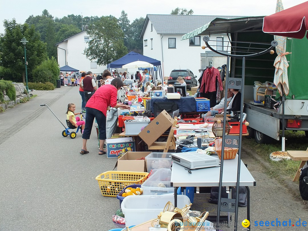 Flohmarkt und Fest: Oggelshausen in Oberschwaben, 02.08.2014