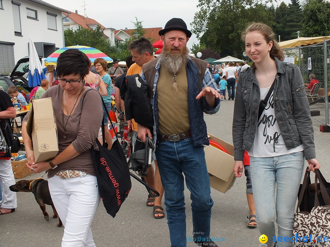 Flohmarkt und Fest: Oggelshausen in Oberschwaben, 02.08.2014