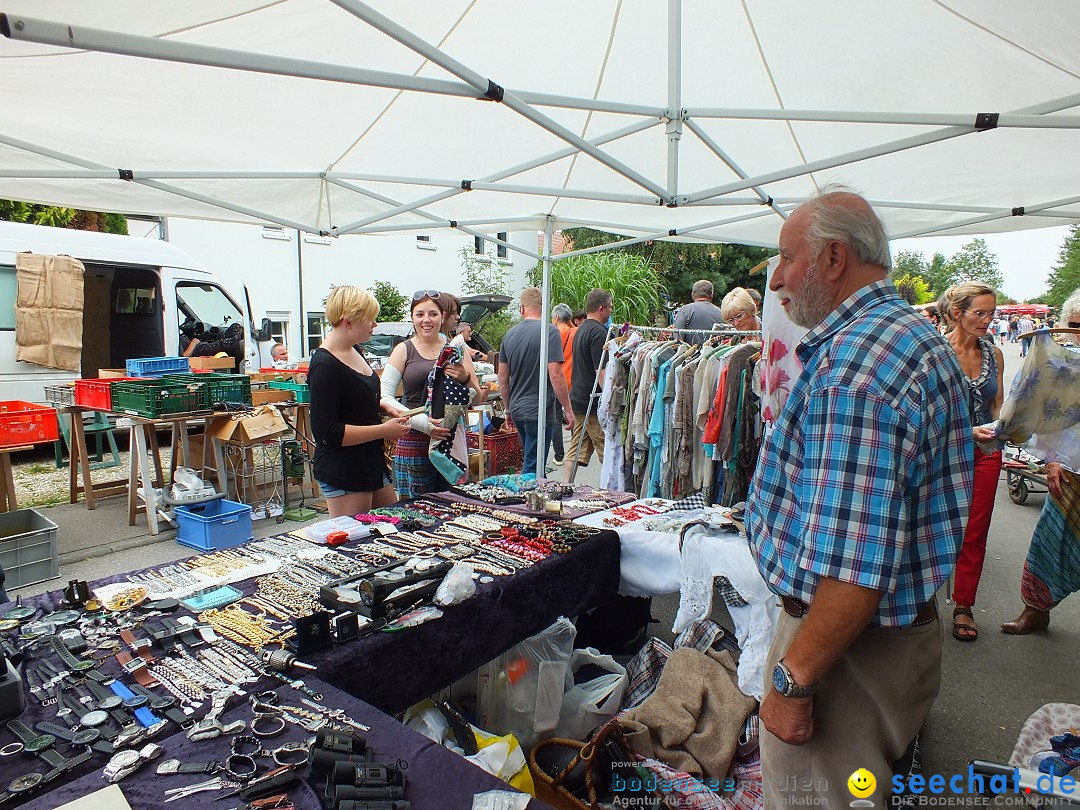 Flohmarkt und Fest: Oggelshausen in Oberschwaben, 02.08.2014