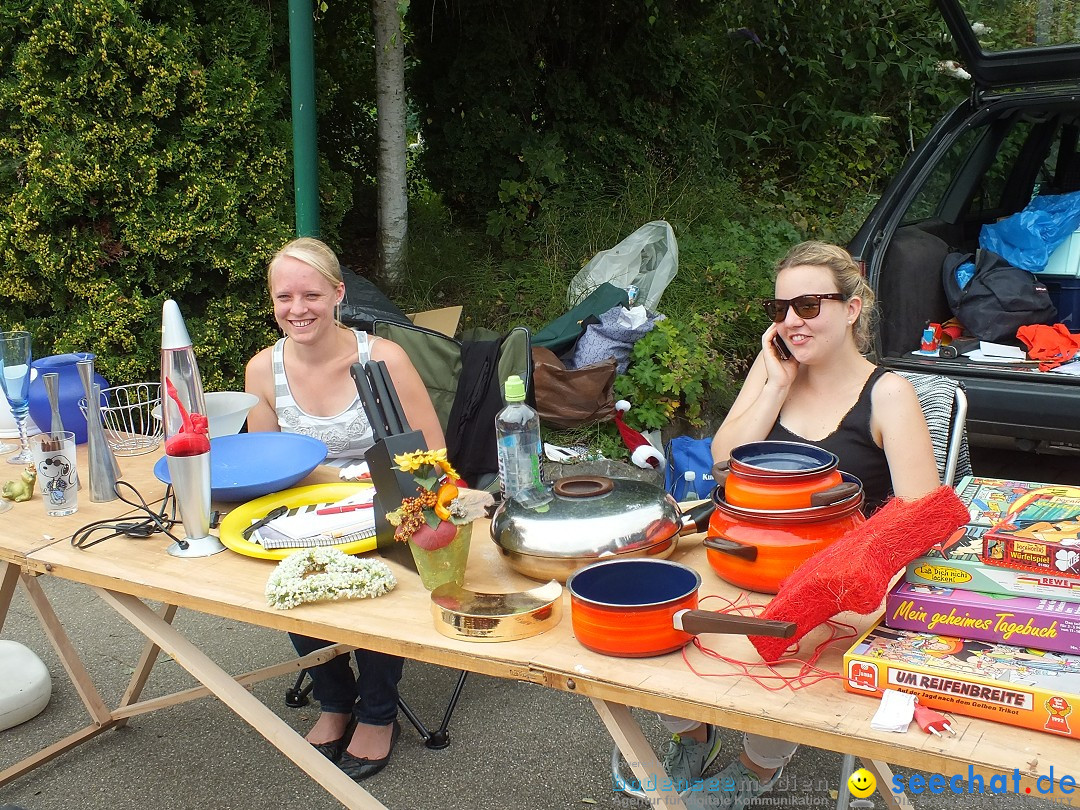 Flohmarkt und Fest: Oggelshausen in Oberschwaben, 02.08.2014