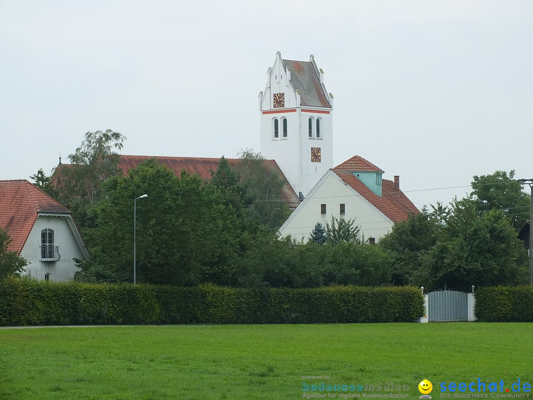 Flohmarkt und Fest: Oggelshausen in Oberschwaben, 02.08.2014